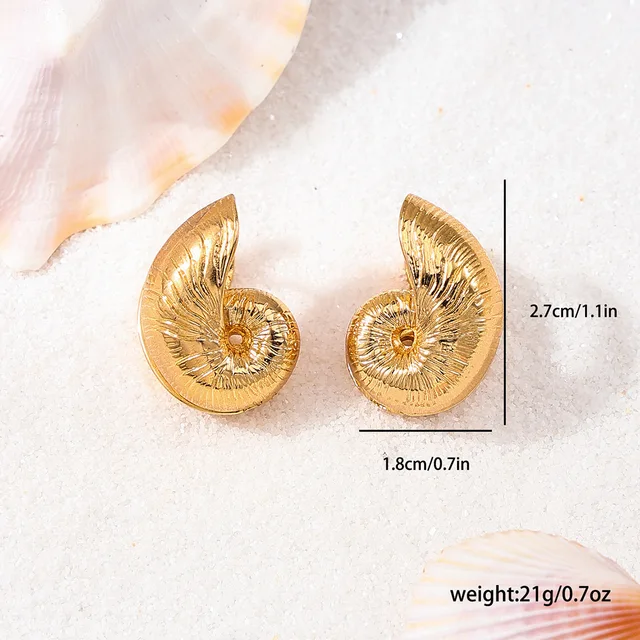 Mystic Twirl Shell Earring