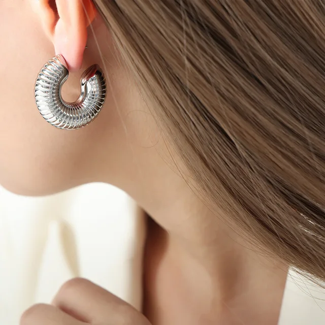 Aurelia Silver Hoops