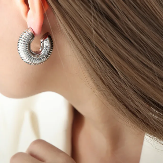 Aurelia Silver Hoops