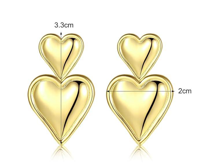 Puffed Heart Earrings