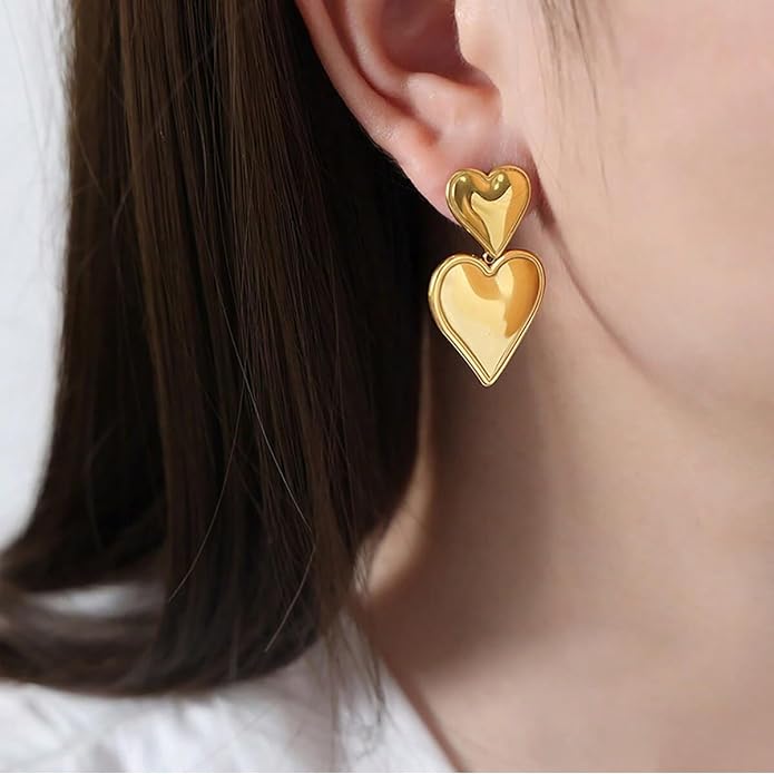 Puffed Heart Earrings