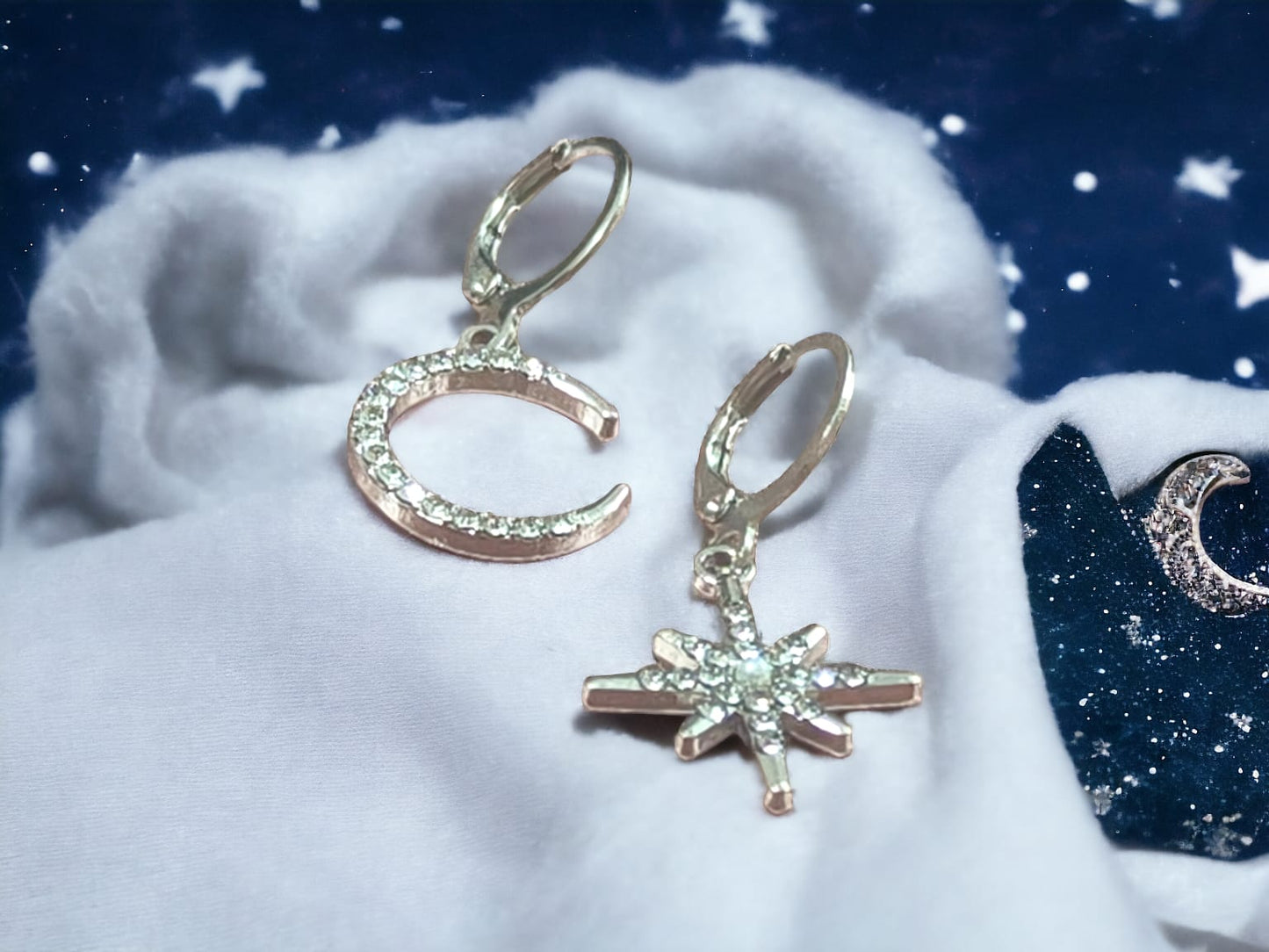 Celestial Mismatch Drop Earring