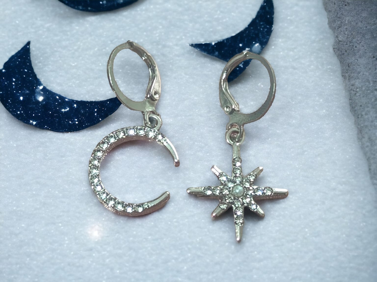 Celestial Mismatch Drop Earring