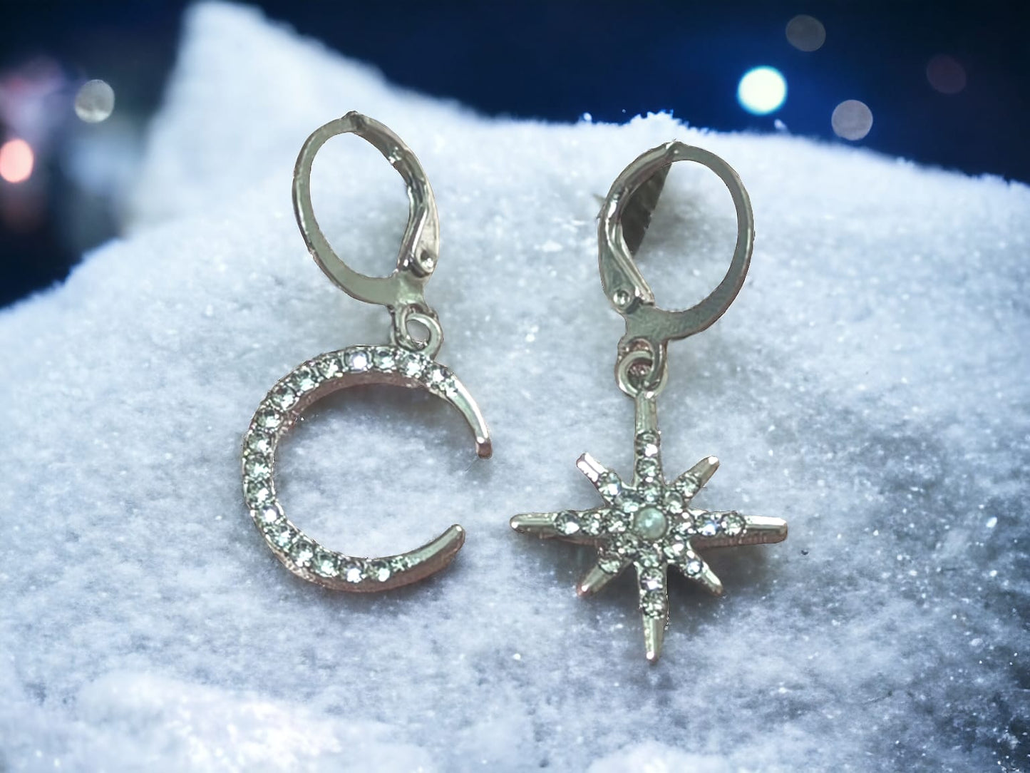 Celestial Mismatch Drop Earring