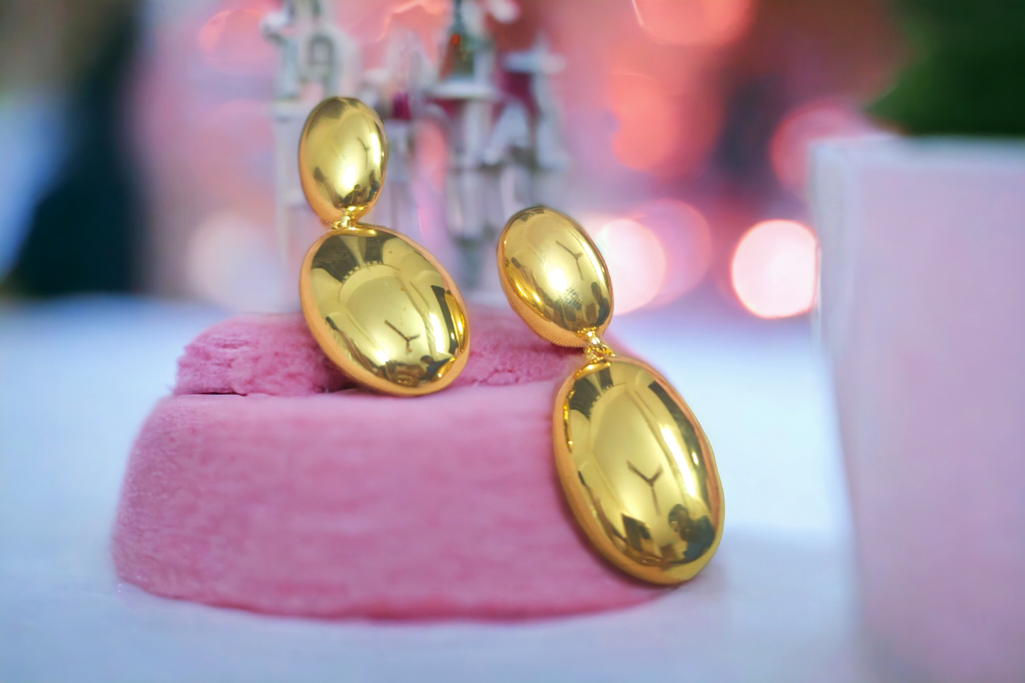 Oval Drop Earrings