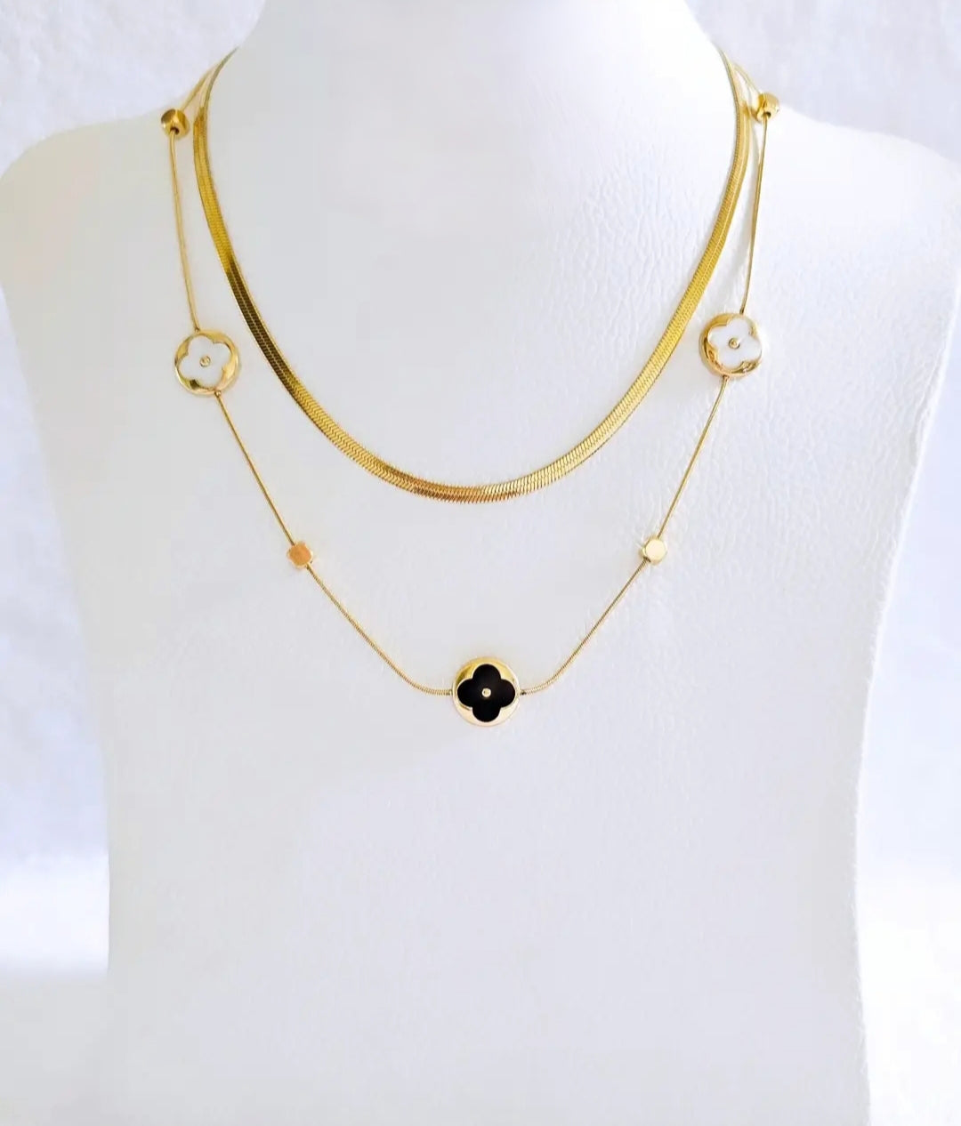 Layered Clover Necklace