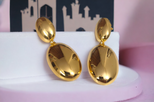 Oval Drop Earrings