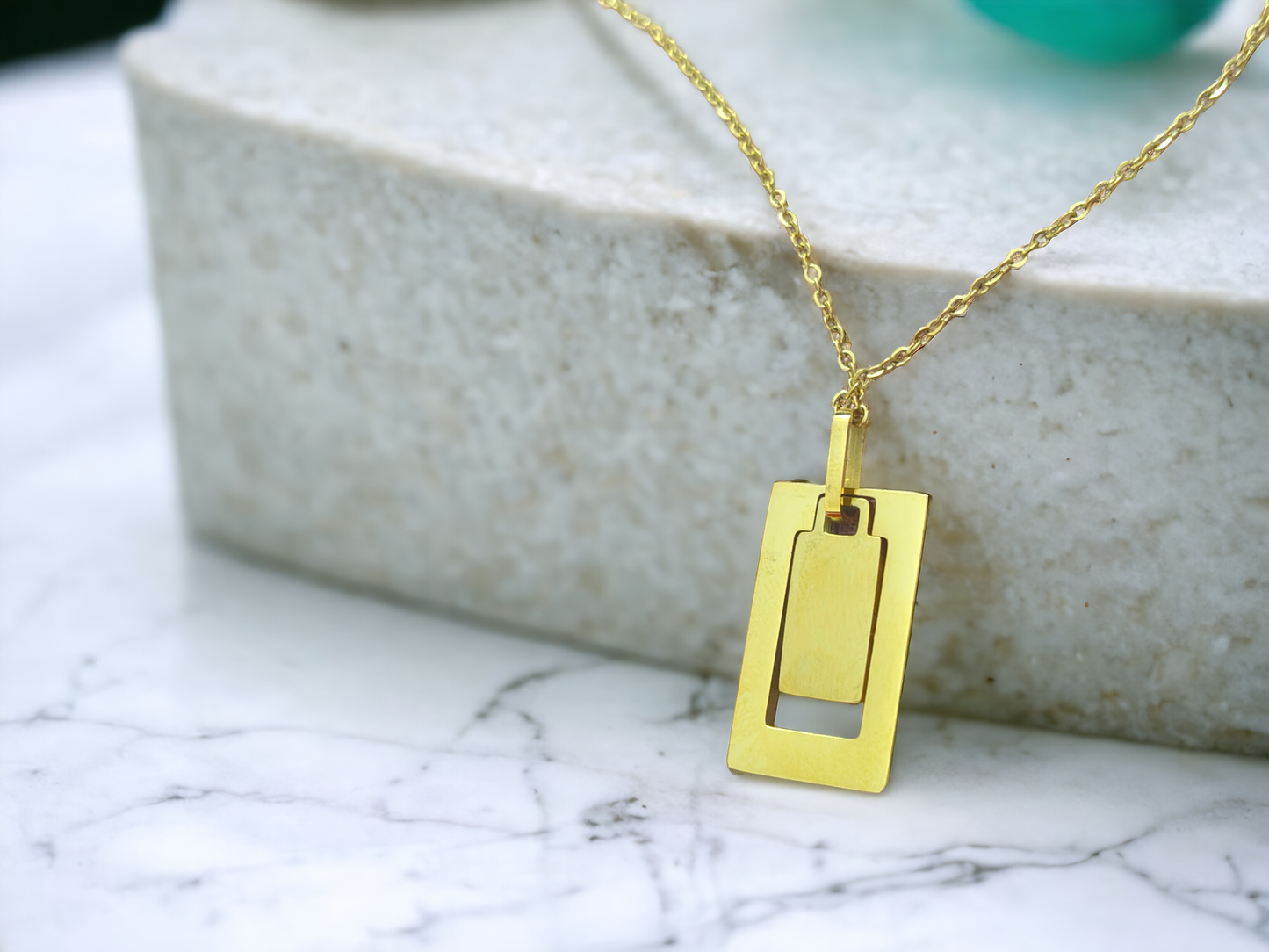 Geometric MOP Necklace