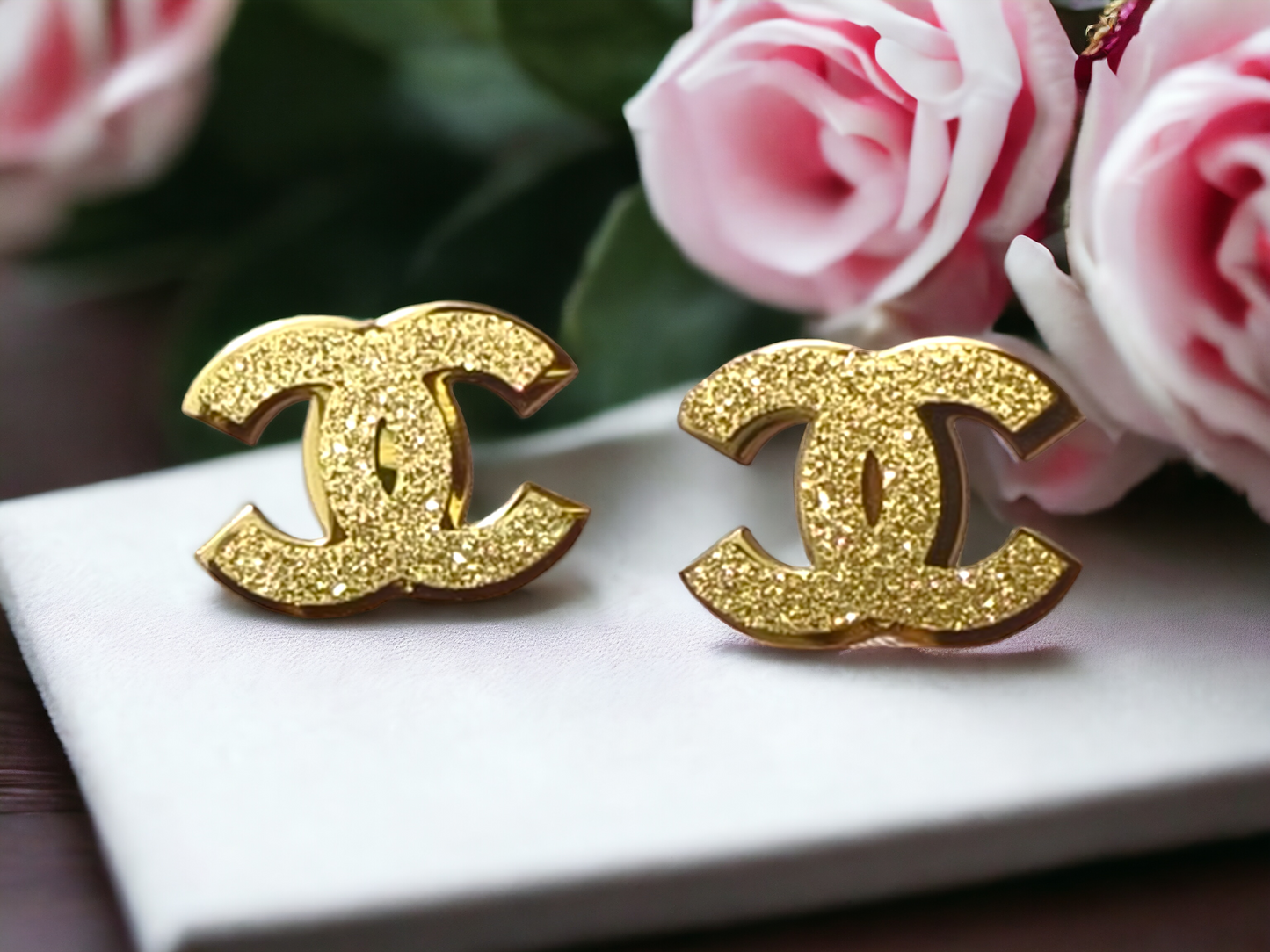 Golden Glamour Studs