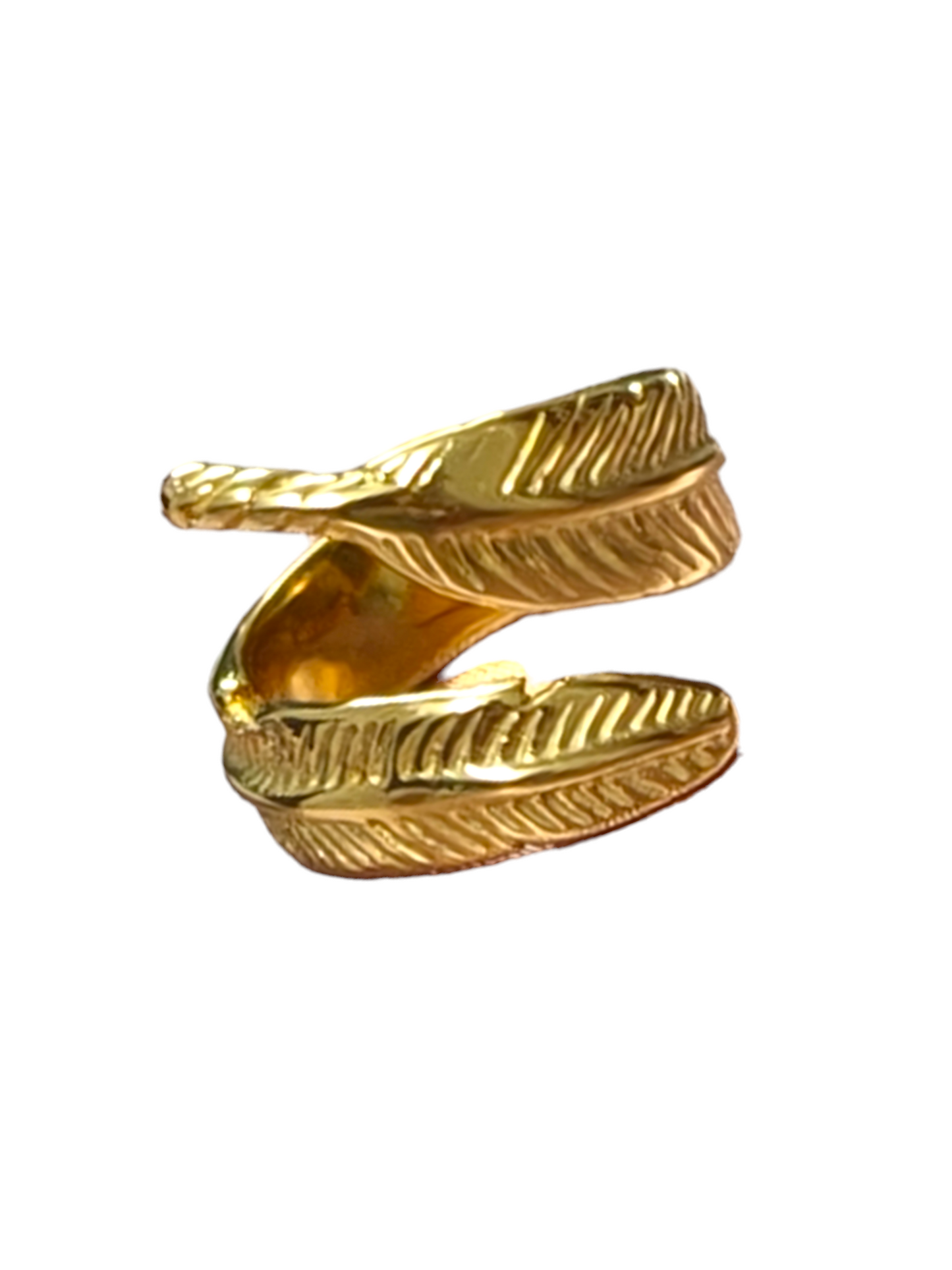 Golden Feather Ring