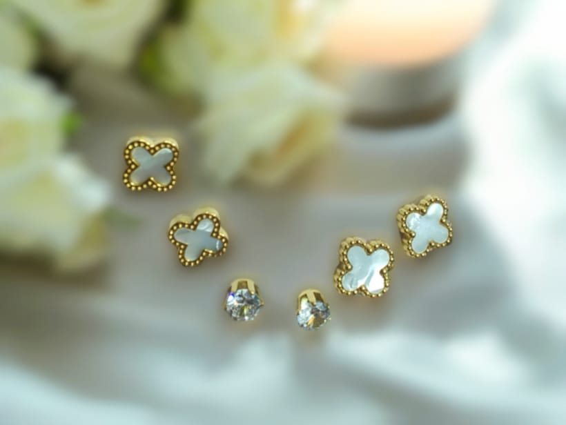 Clover Stud (Set of 3)